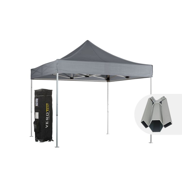 VeroTENT Faltpavillon 3x3m Budget50 mit Dach 