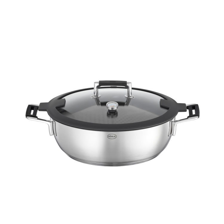 Schmorpfanne/Dampfgarer mit Deckel Ø 28cm Silence Pro