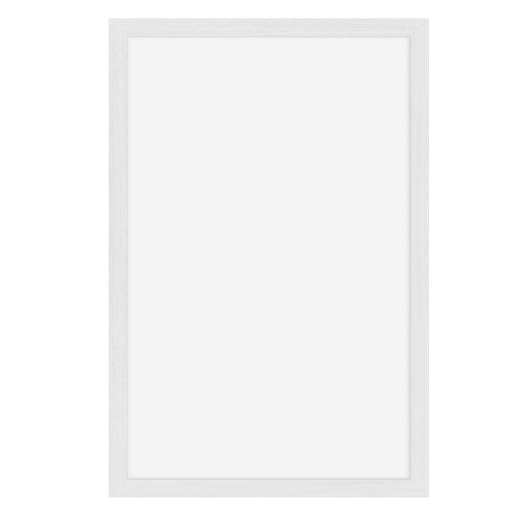 Ardoise murale Woody blanche - finition laqué blanc - 2 feutres-craie et kit de fixation inclus