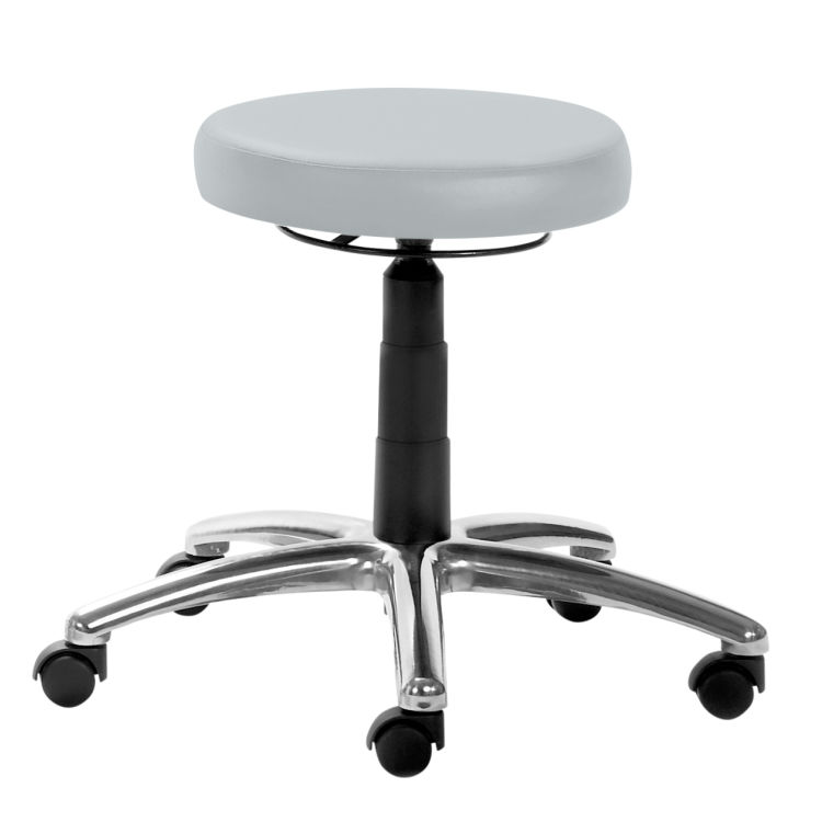 Drehhocker 1256, Kunstleder, Teppichbodenrollen