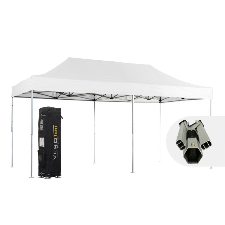 VeroTENT Faltpavillon 3x6m Luxea mit Dach 