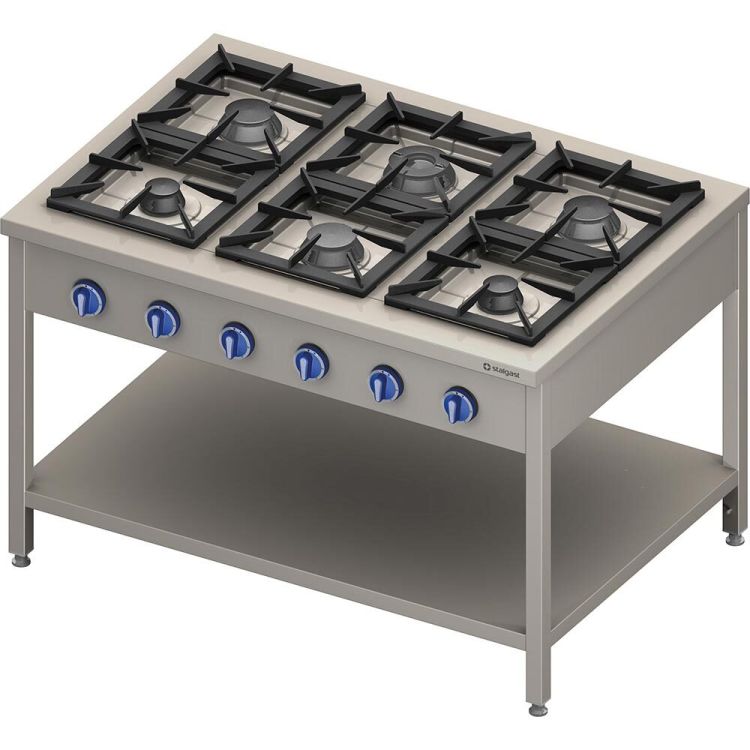 Cuisinière à gaz série 900 - 6 brûleurs