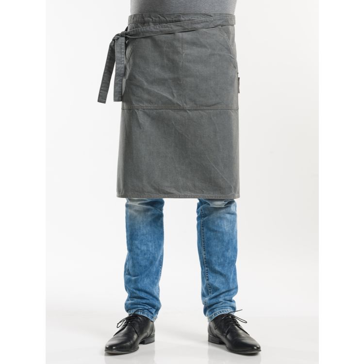 Bistroschürze Pouch Grey Denim W80 – L60