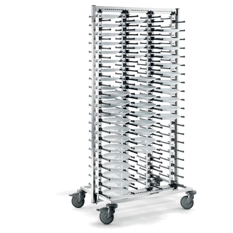 Tellerstapelsystem 120 Teller Rollen Kunststoff