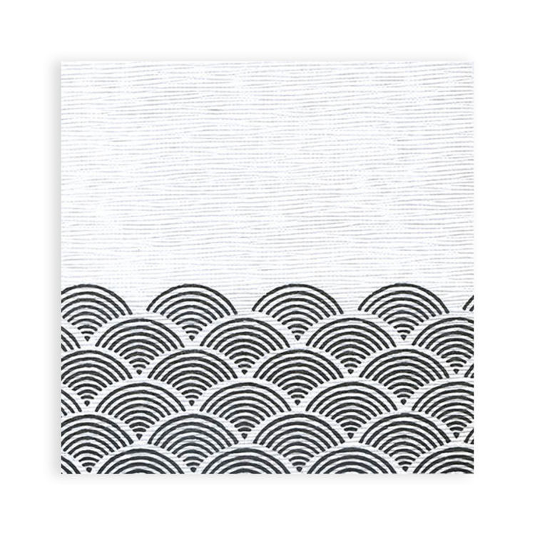 Motivserviette, Zellstoff, Bögen