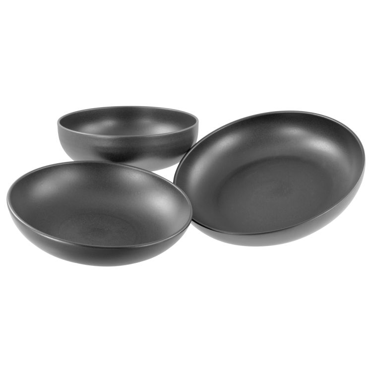 Uno black - Servierschalen Set 3-tlg