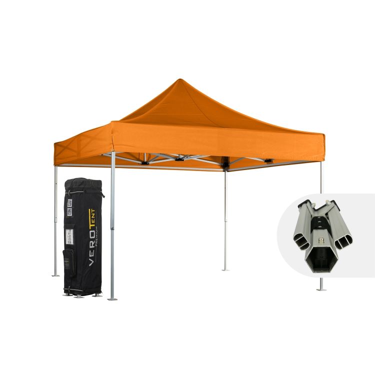 VeroTENT Faltpavillon 4x4m Luxea mit Dach 