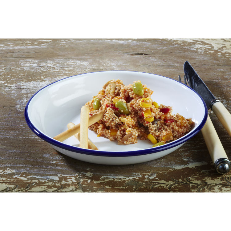 Teller tief Enamelware