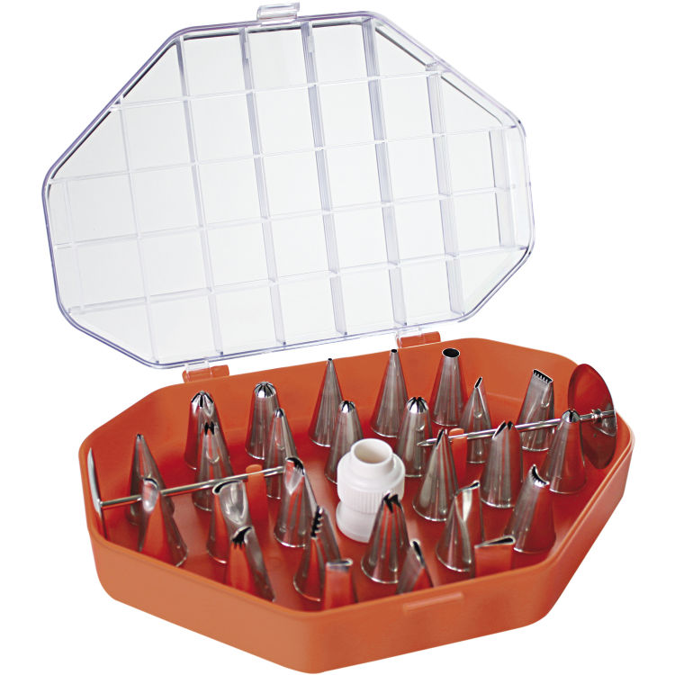 Set de douilles à pâtisserie inox 29 pièces