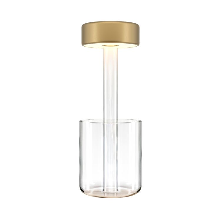 Maytoni Akku-Leuchte AI Collaboration Transparent, aus Glas, LED, dimmbar