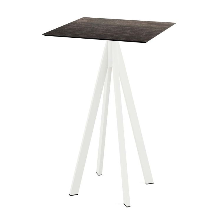 Mange-debout Infinity 70x70 cm, piètement blanc