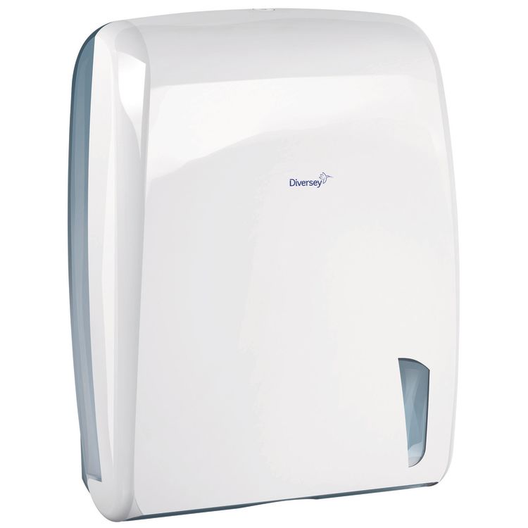 Falthandtuchspender - V-Falz, weiss, Handtuchspender für die V-gefaltete Handtücher