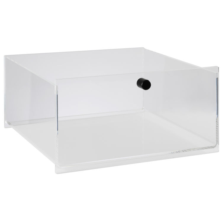 Schublade mit schwarzem Griff