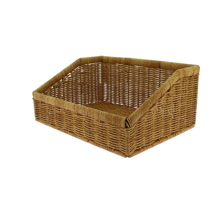 Manne rustica rect poly rotin miel 40x30x18