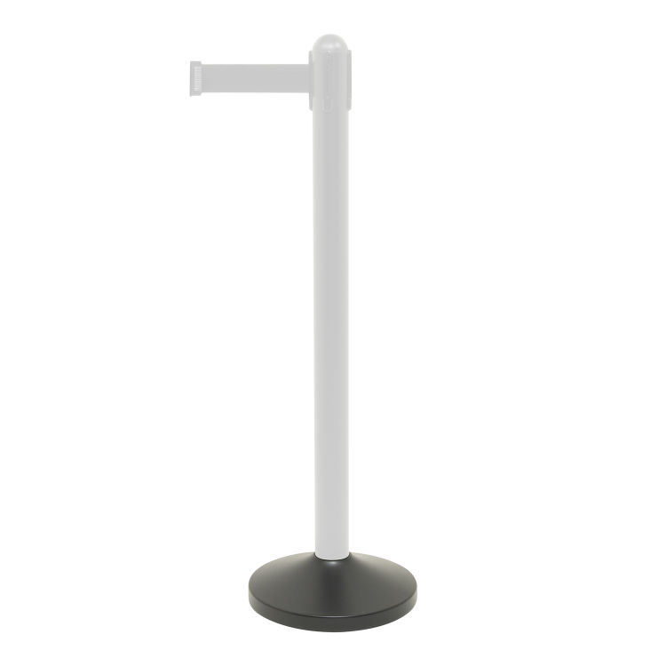 Sockel Absperrpfosten Retractable - Schwarz - 31x31cm (Pfosten RS-RT-BL-C8 nicht enthalten)
