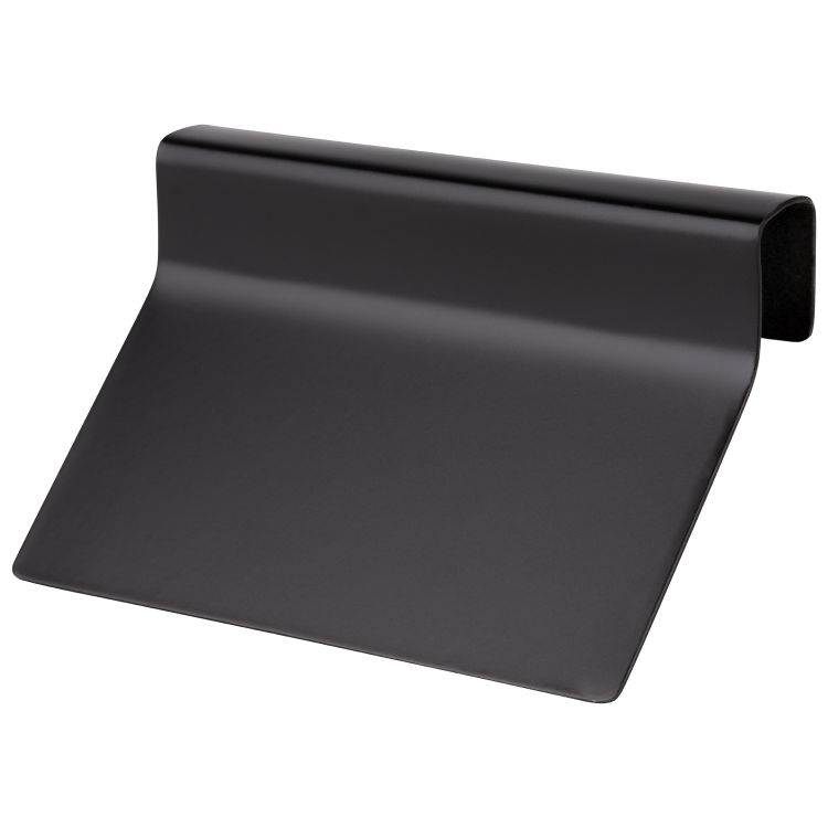 Beschriftungsschilder, 2er Set 8 x 1,5 cm, H: 5,5 cm Metall, schwarz passend zu -SUPERBOX-