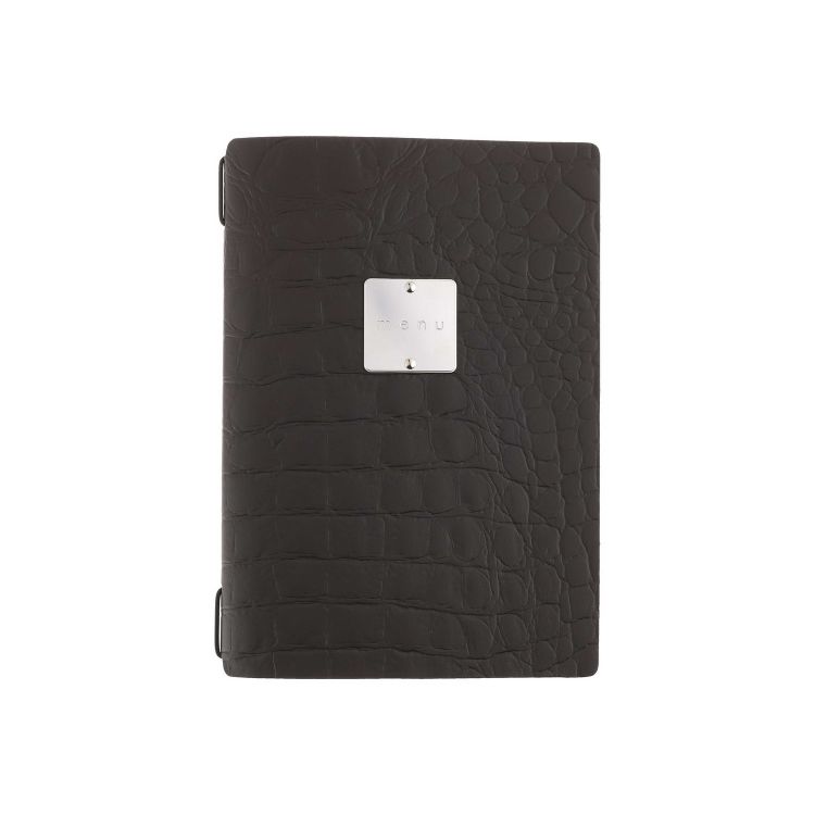 Porta Menu A5 - FASHION MARRONE COCCODRILLO