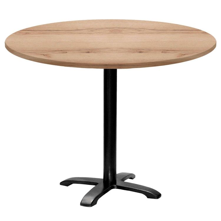 Tisch Bazila rund - Dekor Holz