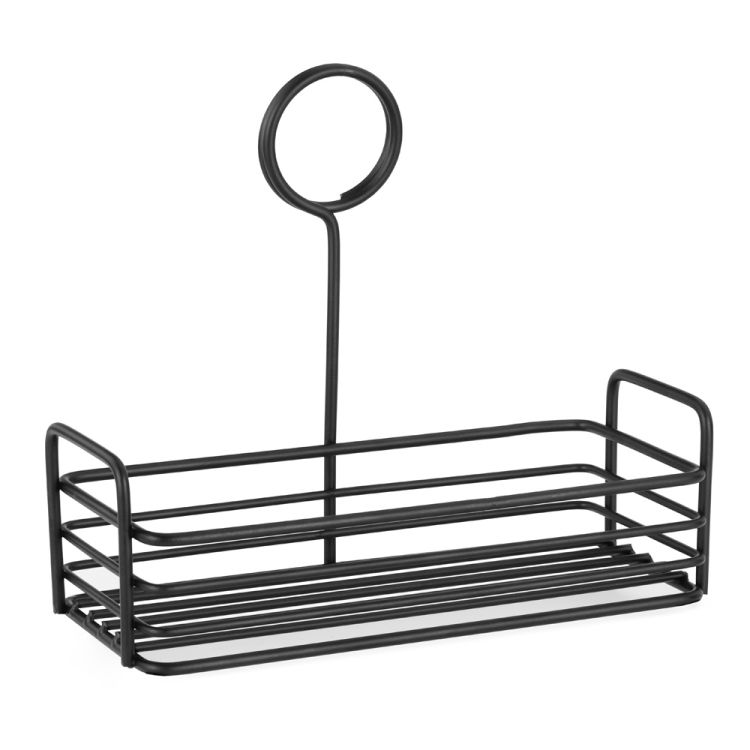 Support à épices Stalgast, noir, 195x86x180 mm (LxPxH)