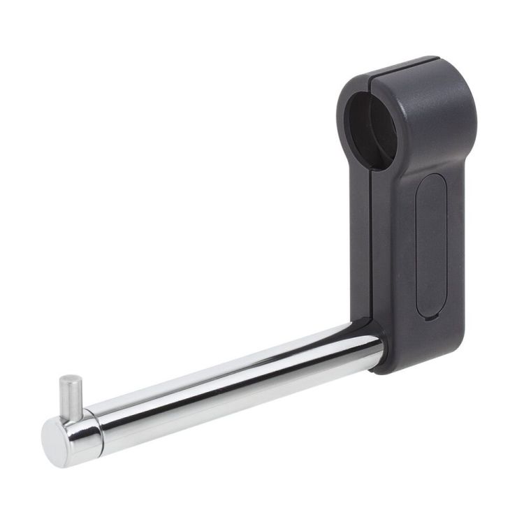Porte-rouleau Boston Comfort & Safety pour barre d'appui WC inox poli