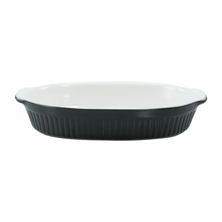 Classic Black & White -  Auflaufform oval
