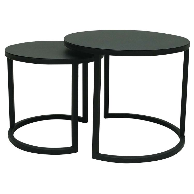 2er-Set Beistelltisch 'Theo', Stahl