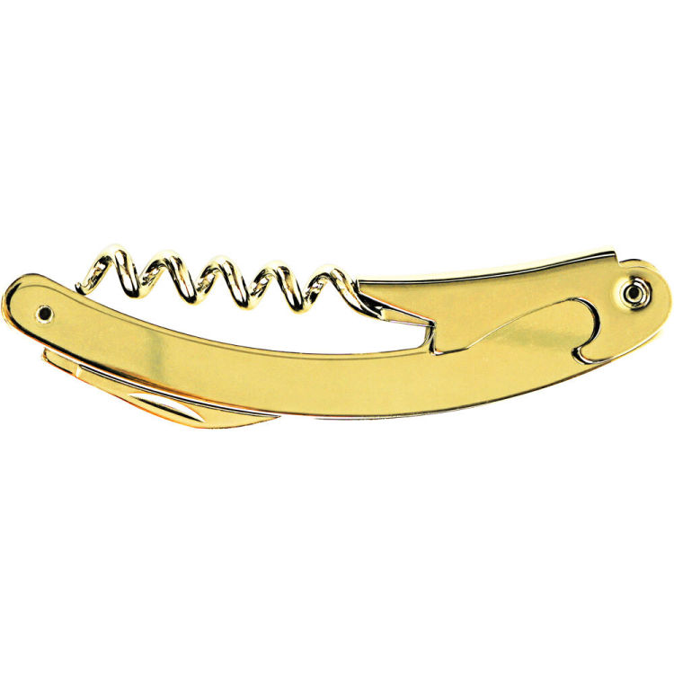 Coltello da cameriere, color oro, 110 mm