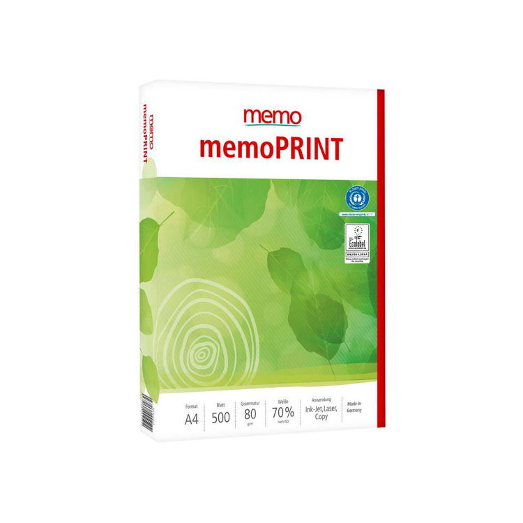 500 Blatt Recycling-Kopierpapier 'memoPRINT' DIN A4, 80 g/m²