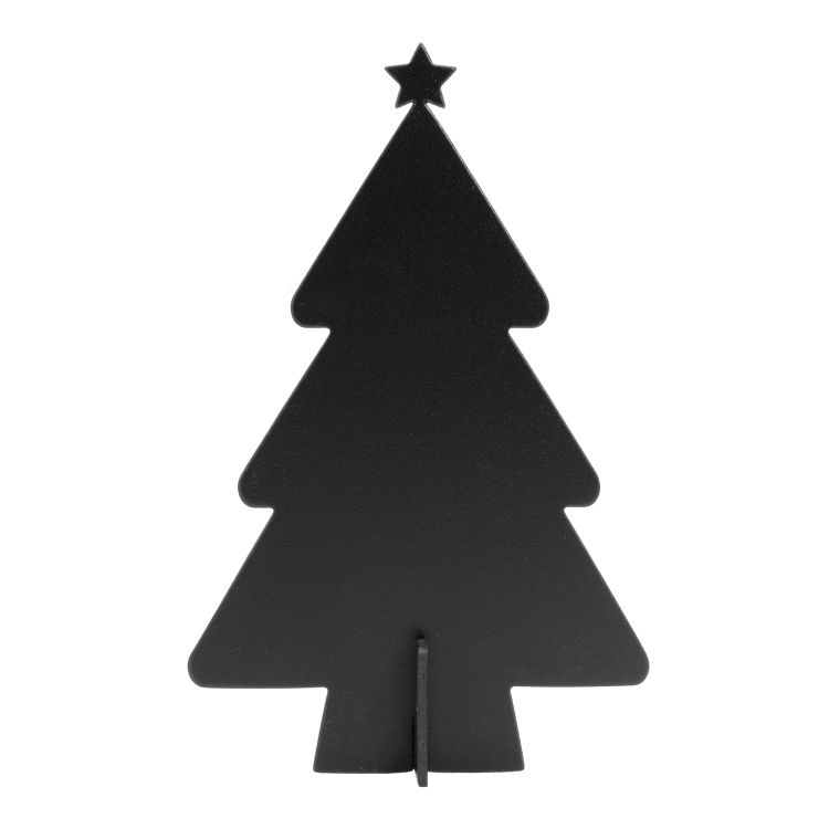 3D Deko-Tafel - Weihnachtsbaum-Silhouette - Kreidemarker inklusive