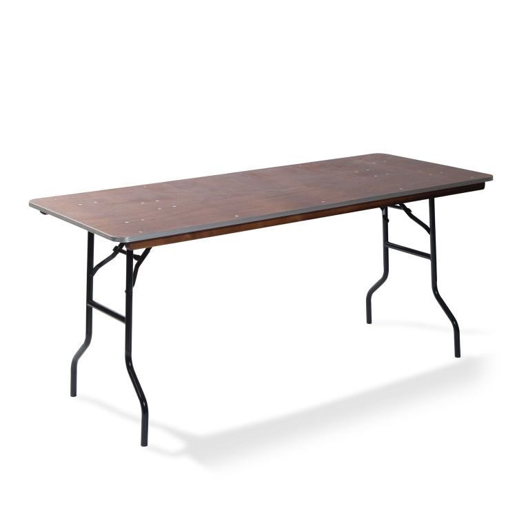Table de banquet rectangulaire, pliante, en bois