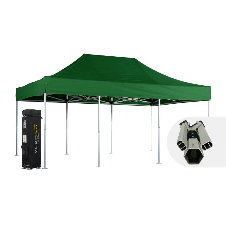 VeroTENT Faltpavillon 4x6m Luxea mit Dach 4 Standbeine