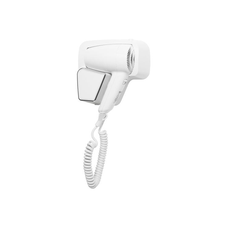 Asciugacapelli (Linton / RCY-67250) da Parete/Cassetto Montato da 1200W Senza Prese per Rasoio in Bianco - Senza Spina