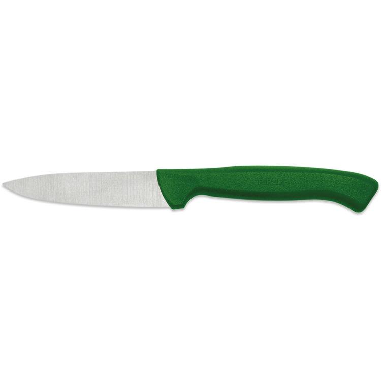 Couteau à éplucher série Zippy, droit, vert, 90 mm