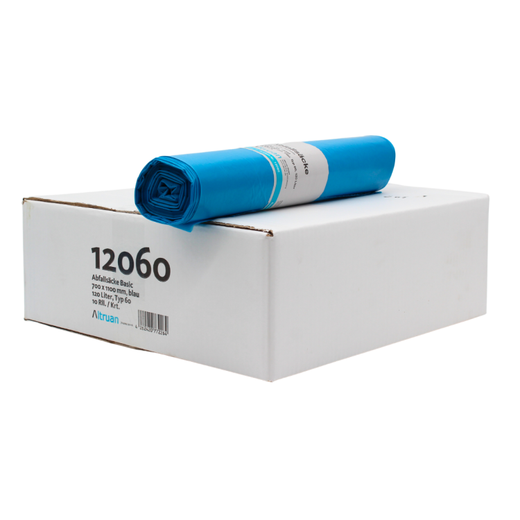 Altruan Abfallsäcke 120 Liter Typ 60, 12060 Basic, blau