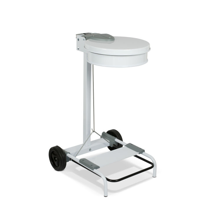 Stil Casa Abfallbeutelhalter, Stahl lackiert, Pedalöffnung, elastischer Beutelhalter