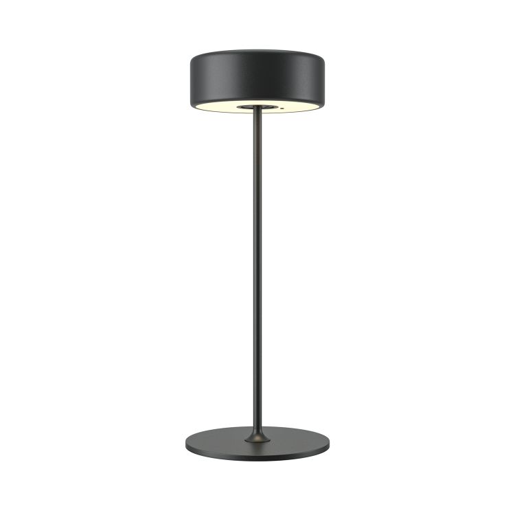 Maytoni Akku-Leuchte AI Collaboration Schwarz, aus Aluminium, LED, dimmbar