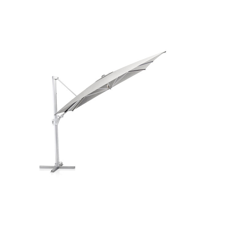 Ampelsonnenschirm EASY SWING 300x300 cm, UPF50+, inkl. Abdeckhaube und Schirmständer, Aluminium/O'bravia ohne Beleuchtung