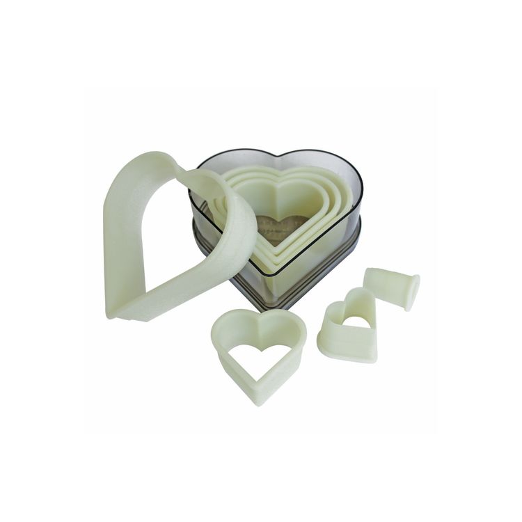 Set di stampini a forma di cuore