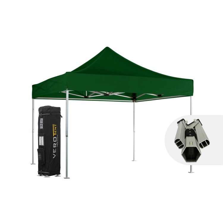 VeroTENT Faltpavillon 4x4m Luxea mit Dach