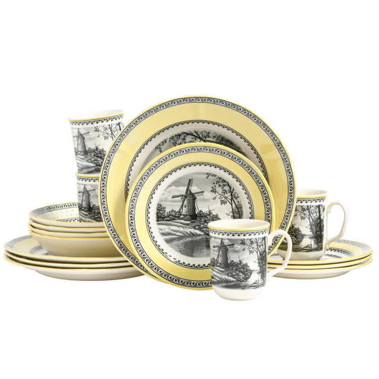 Windmühle Gelb WL - Kombiservice 16-tlg