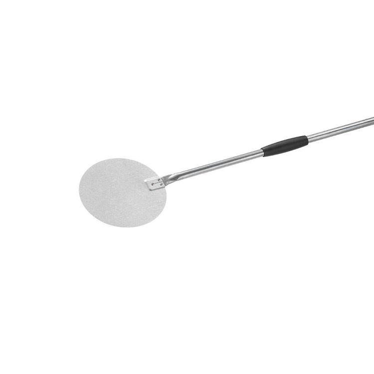 Pizzaschaufel aus Aluminium, runde Schaufel