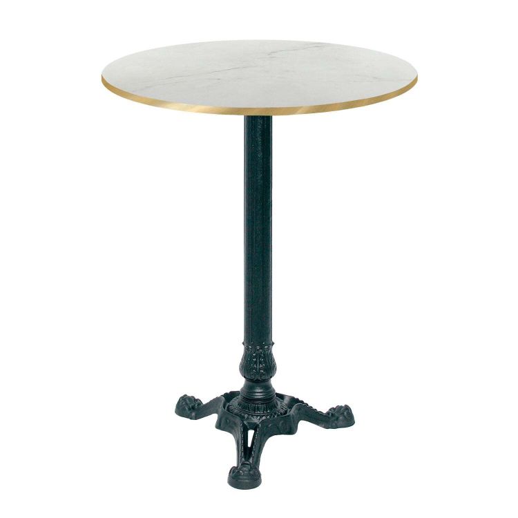 Mange-debout Bistrot rond - chant couleur laiton