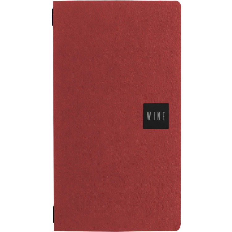 Stil casa, 12-teiliges Menükarten-Set, Größe 2/2, Polyurethan, 18xh. 31,6 cm, drei Innenhüllen aus Kunststoff, elastischer Umschlaghalter