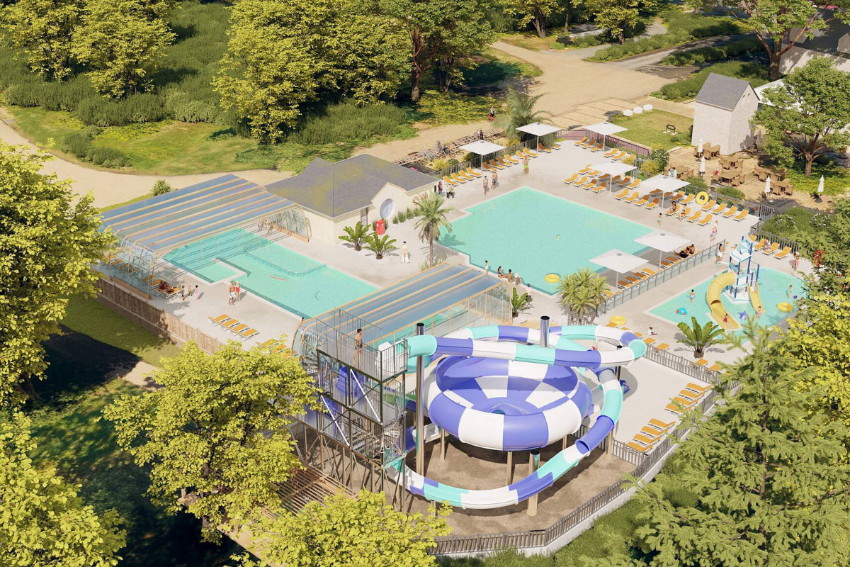 Campsites Loire a Velo 4 and 5 stars with water park Campings.Luxury