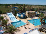 The water slides of campsite Les Mimosas
