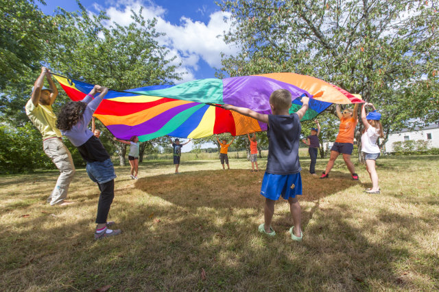 A campsite with superb facilities given over to children