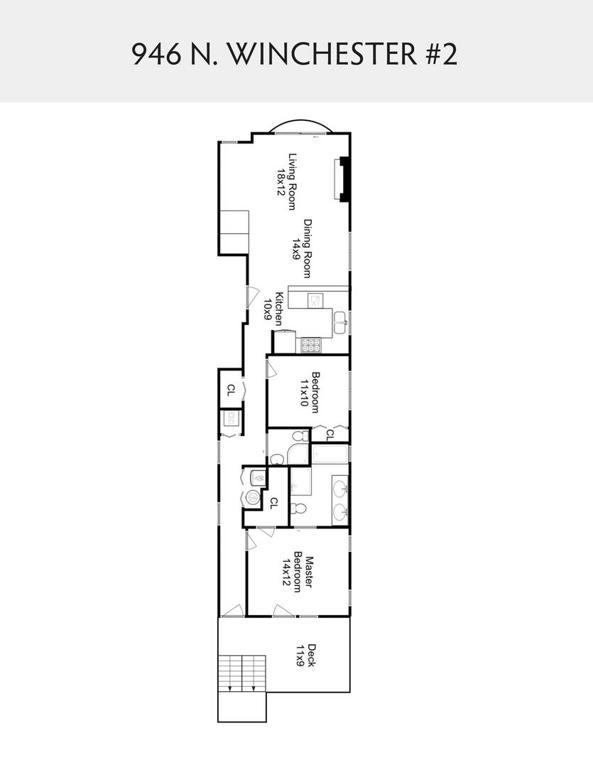 Updated Ukrainian Village Unit: 946 N. Winchester Ave, # 2