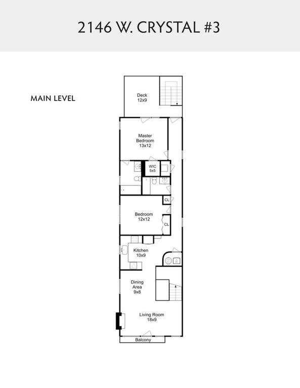 Light Flooded Duplex: 2146 W. Crystal #3