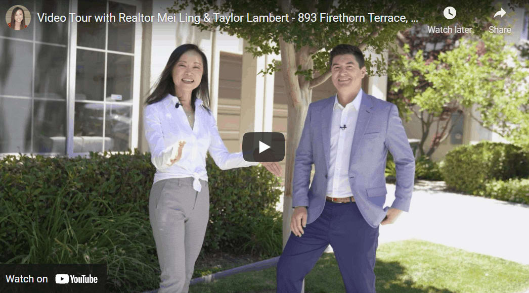 Video Tour with Realtor Mei Ling & Taylor Lambert – 893 Firethorn Terrace, Sunnyvale 94086