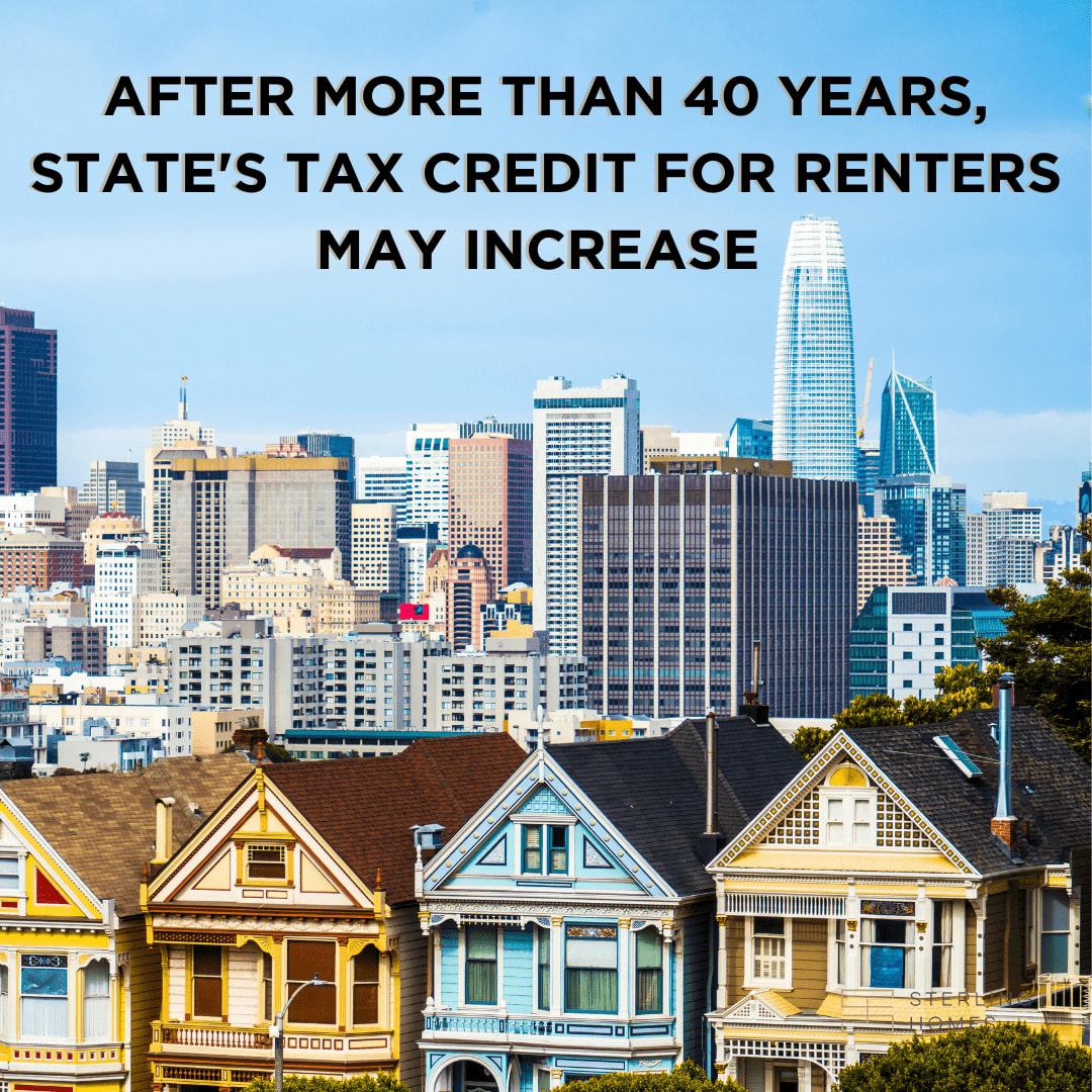 After more than 40 years, State's tax credit for renters may increase Sterling Homes